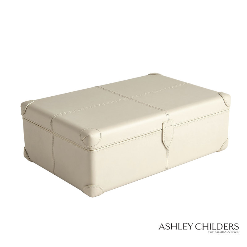 Tiburtina Box-Mist Leather-Lg, 5.5" H x 16.5" W x 10.5" D