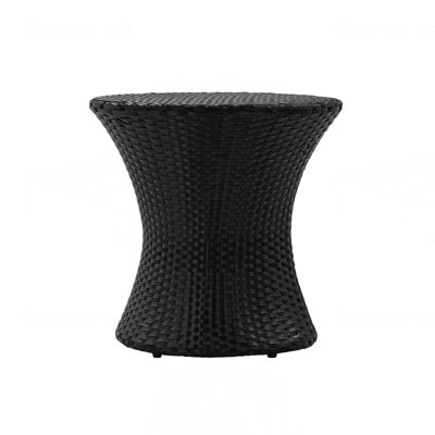Hourglass Rattan Table with No Glass Top
