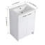 Meuble-lavabo autoportant avec lavabo en résine