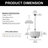 5-Light Drum Chandelier With Fabric Shade