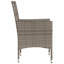  Chaises de patio avec coussins 2 pièces en rotin de polyester gris-433990629