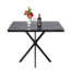 Table de salle à manger carrée, table de salle à manger carrée moderne Mid-Century pour 4 à 6 personnes