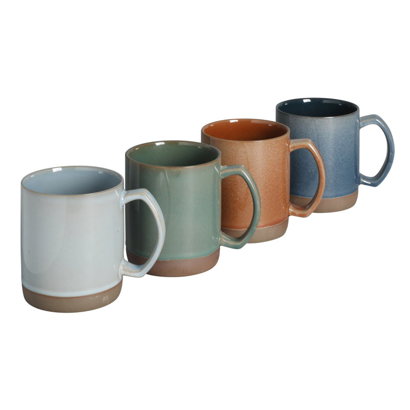 Mr. Coffee Dorsey 4 Piece Assorted Colour Mug Set