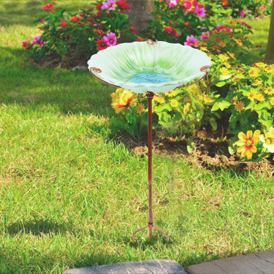 Ontario Glass Mosaic Birdbath