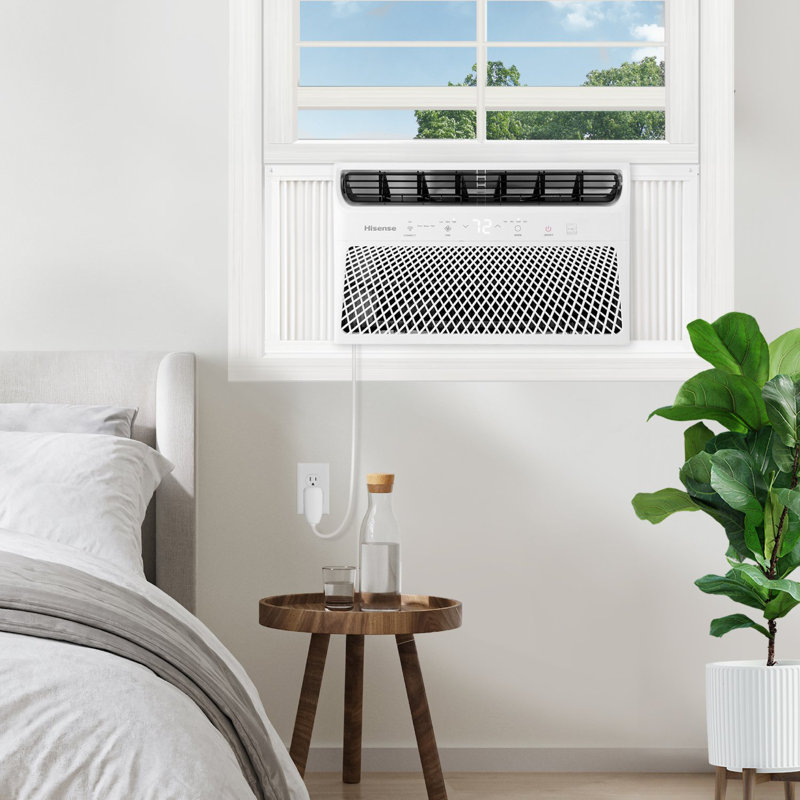 Hisense 115V 8000 BTU 350 Sq. Ft. Window Inverter Air Conditioner White, 8000