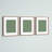 Roesler Rose Gold Metal Picture Frame - Set of 3 with Mat