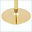 Table de salle à manger carrée en verre avec base en métal à colonne unique-2068149956