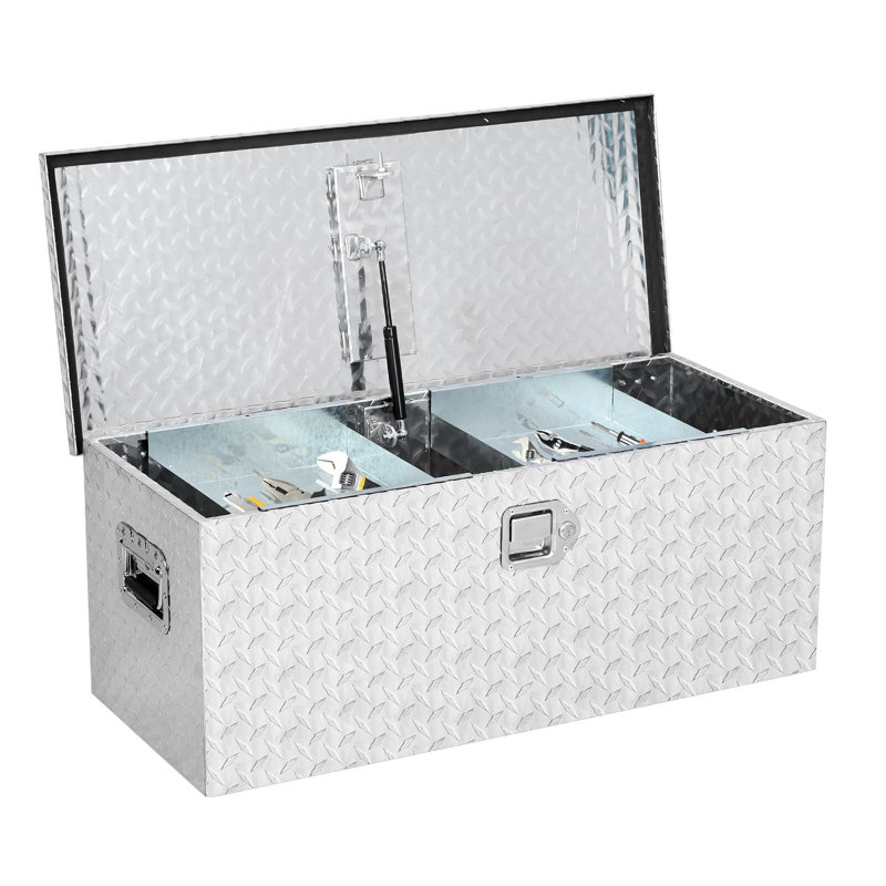 Boîte à outils Diamond Plate, Argent argent