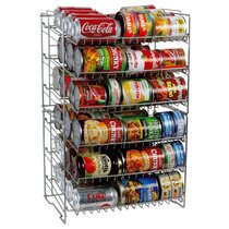 Fuleadture 3 Tier Can Organizer Storage Rack Stackable Freestanding Pantry  Holder Holds 42 Cans for Kitchen Cabinet in Silver