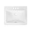 21'' x 18'' White Rectangle Vitreous China Drop In Bathroom Sink With Overflow-101986766