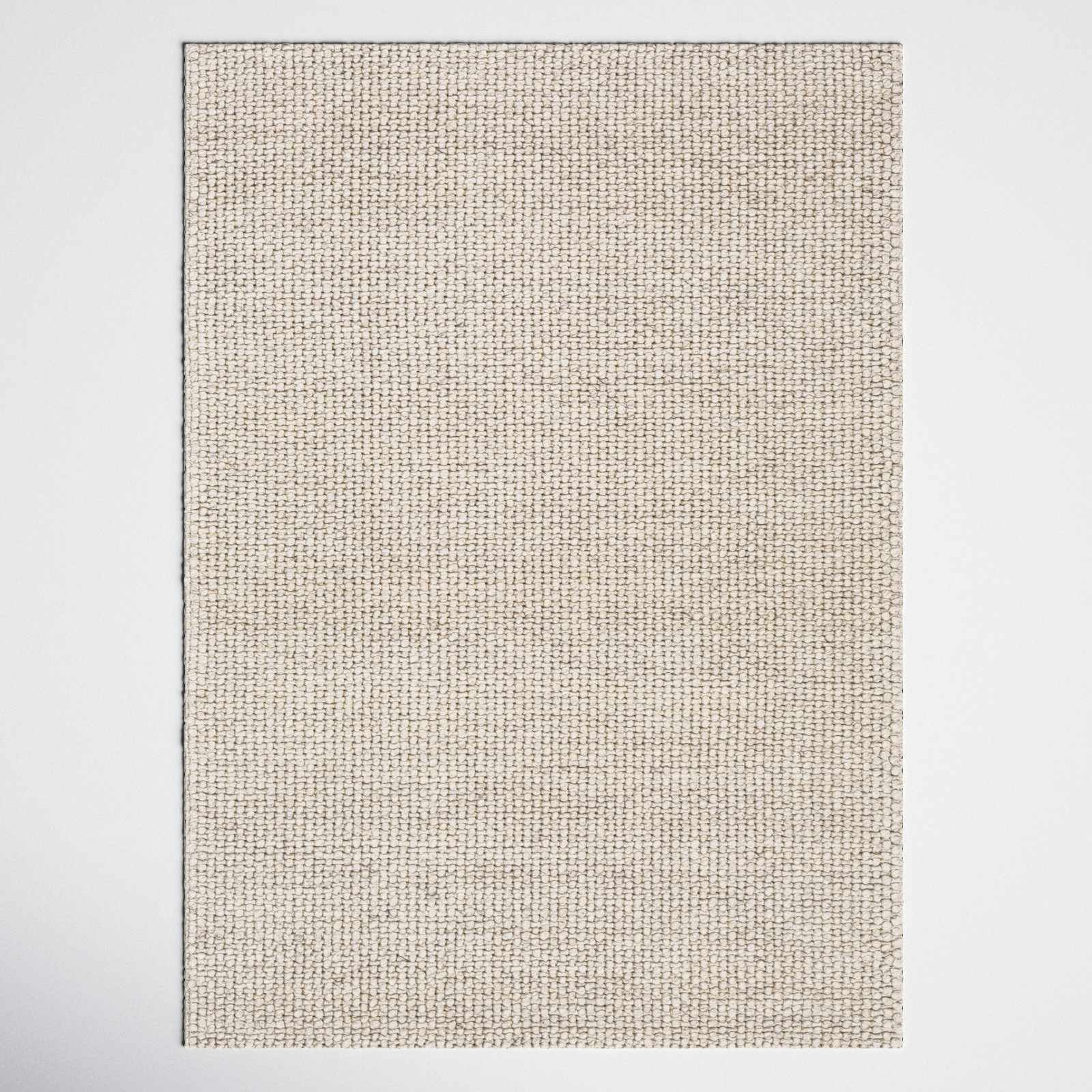 Hero Ivory Hand-Woven Flatweave Rug, Rectangle 8' x 10'