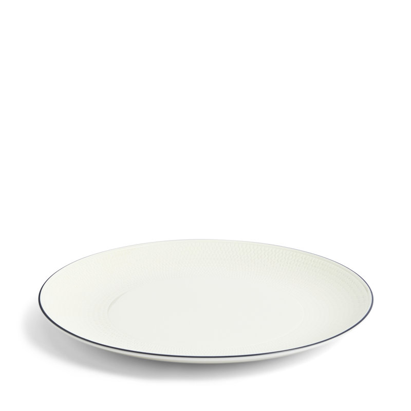 Gio Blue 11.1in Plate Blue Line