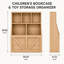 Rangement pour jouets pour enfants, coffre à jouets avec bibliothèque