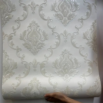Papier peint en relief 20,8 po x 354 po European Floral