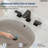 Widespread Bathroom Faucet 3 Hole, 2-handle Bathroom Sink Faucet with Drain Assembly-125423854