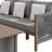 3 - Person Eucalyptus Solid Wood & Wicker Outdoor Sofa Seating Group With Sunbrella Cushions  & Pillows-1739484036