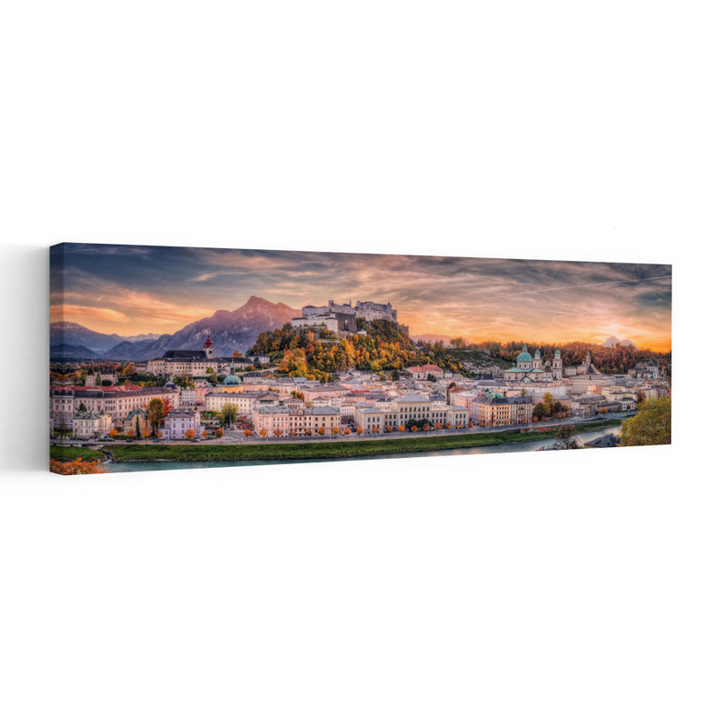 Art mural automnal, architecture abstraite, art contemporain automne, H 36 po x l 12 po