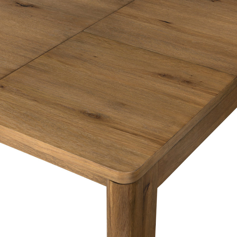 Noeline Solid Oak Dining Table, 30'' H x 65'' W x 42''D, Worn Oak