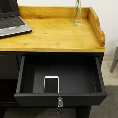 Contemporary Rectangular Manufactured Wood Reception Desk
