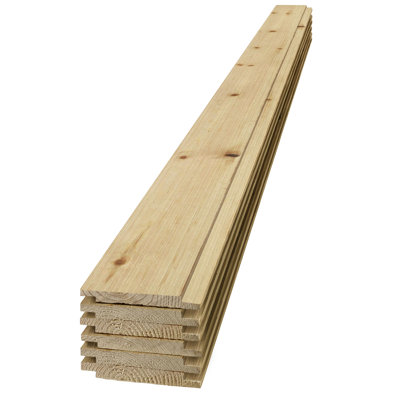 Edge 1 in. x 6 in. x 8 ft. Rustic Collection Shiplap Pine Board