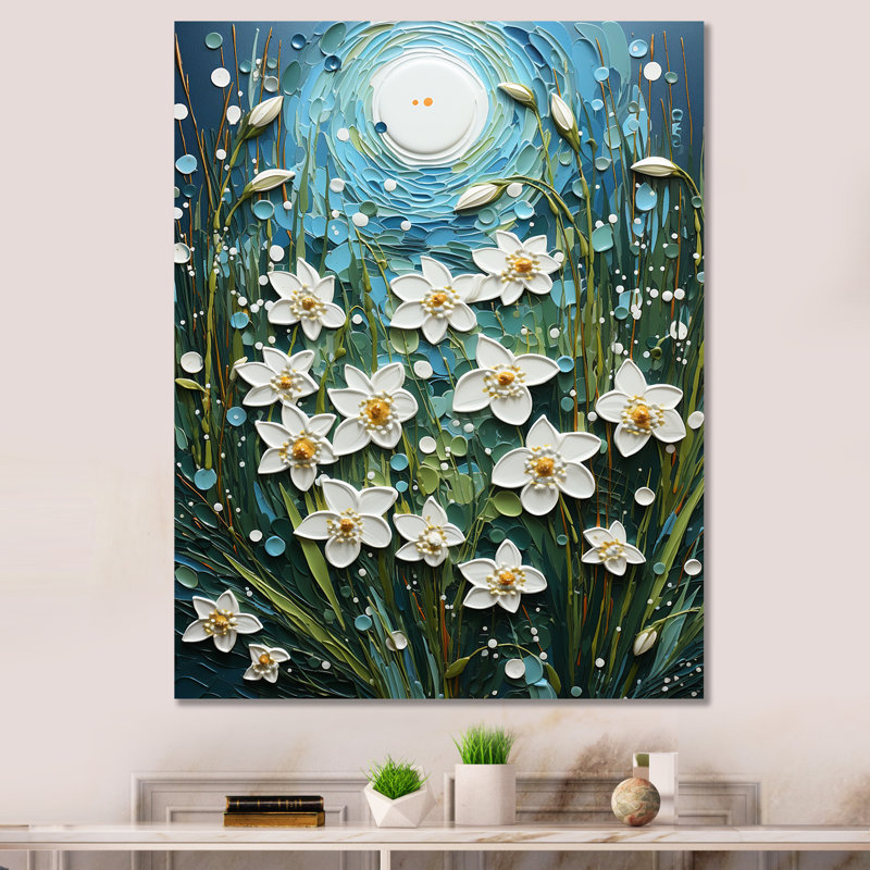 "Point de neige blanc sur fond blanc" de Craigfad III, impression sur toile, H 40 po x l 30 po x P 1,5 po, Toile tendue