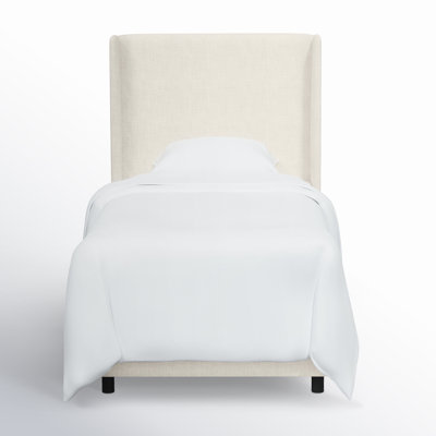 Tilly Linen Upholstered Wingback Bed
