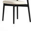 Ensemble de 2 chaises de salle à manger de style Mid-Century avec pieds en bois
