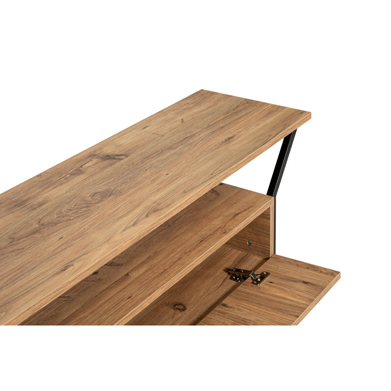 Alburnett TV Stand, Walnut/Black