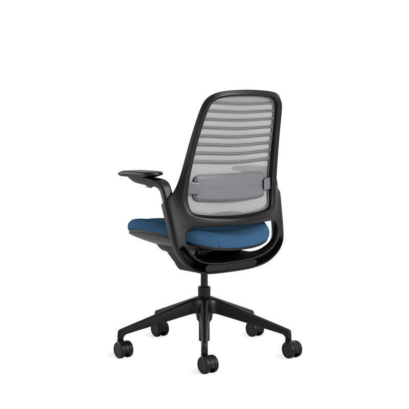 Steelcase Series 1 Task Chair, Onyx/Licorice, Black, Hard Floor