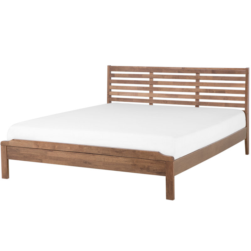 Baird Solid Wood Bed, Super King(6'), Dark Wood