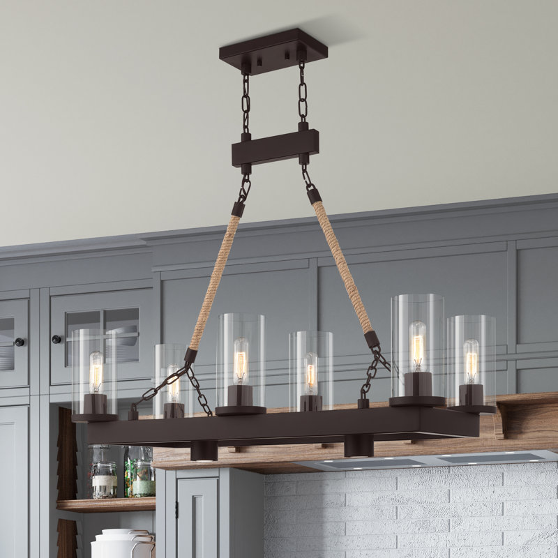 Beatha - Light Pendant, Bronze, 30" H x 34" W x 15" D