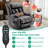 Latitude Run Tall Man Large Dual Motor Power Lift Recliner Chair With Extended Footrest, Oversized Lay Flat Sleeper Electric Recliner W/Heat & Massage, Lumbar Pillow, USB & Type-C Ports-1946102771
