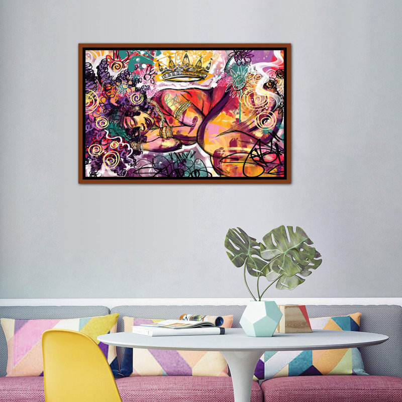 «Radiance» par Justin Copeland, H 40 po x l 60 po x P 1,5 po, Toile avec cadre en bois classique
