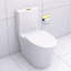 Toilette brillante avec chasse d'eau puissante et siège de cuve confortable, matériau moderne à fermeture en douceur