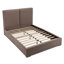 Lit tapissier - Grand lit - Tissu de performance naturel avec polyester recyclé-1559281529