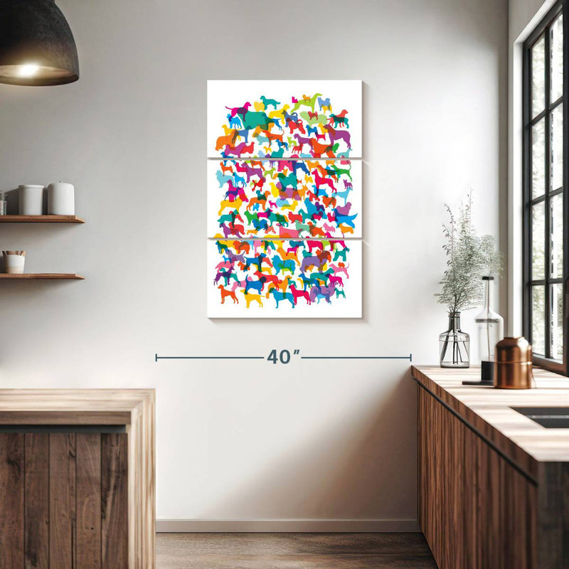 Brampt Dogs I, 38" H x 24" W