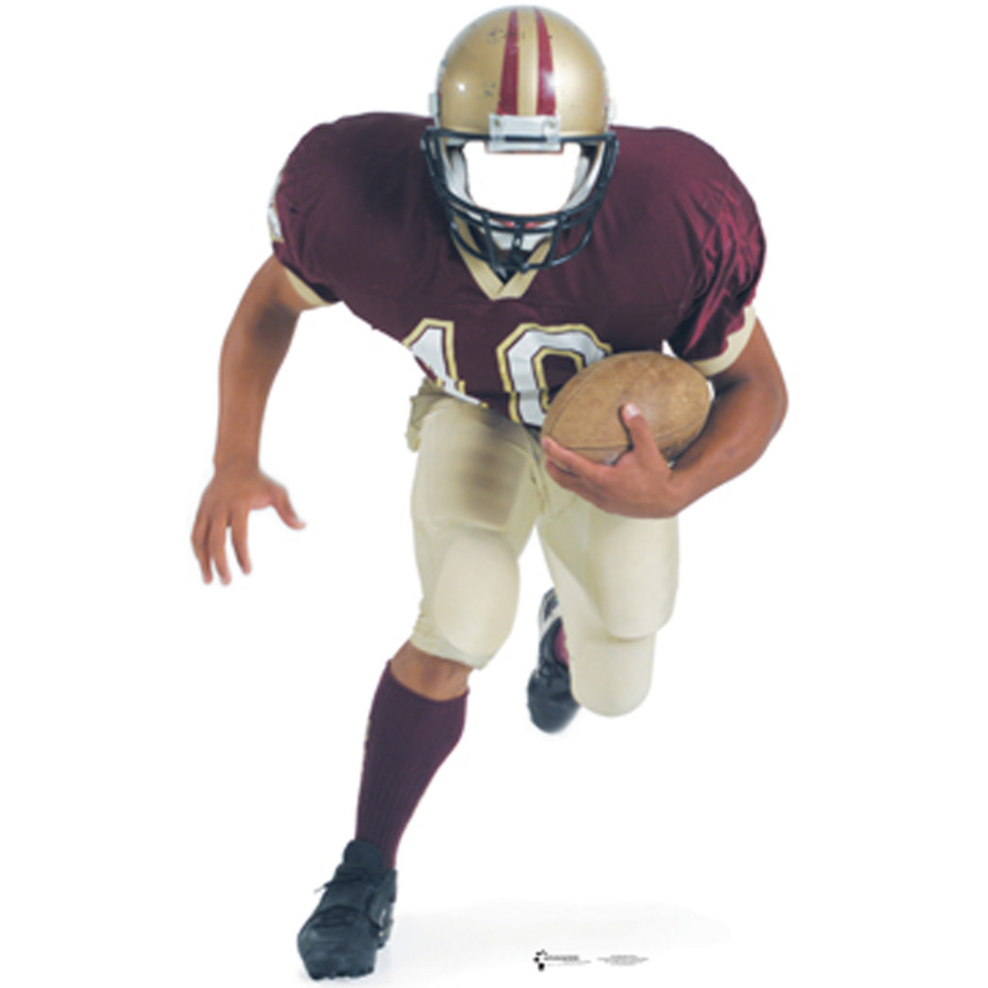 Football Player Stand-In Life-Size Cardboard Stand-Up Advanced Graphics