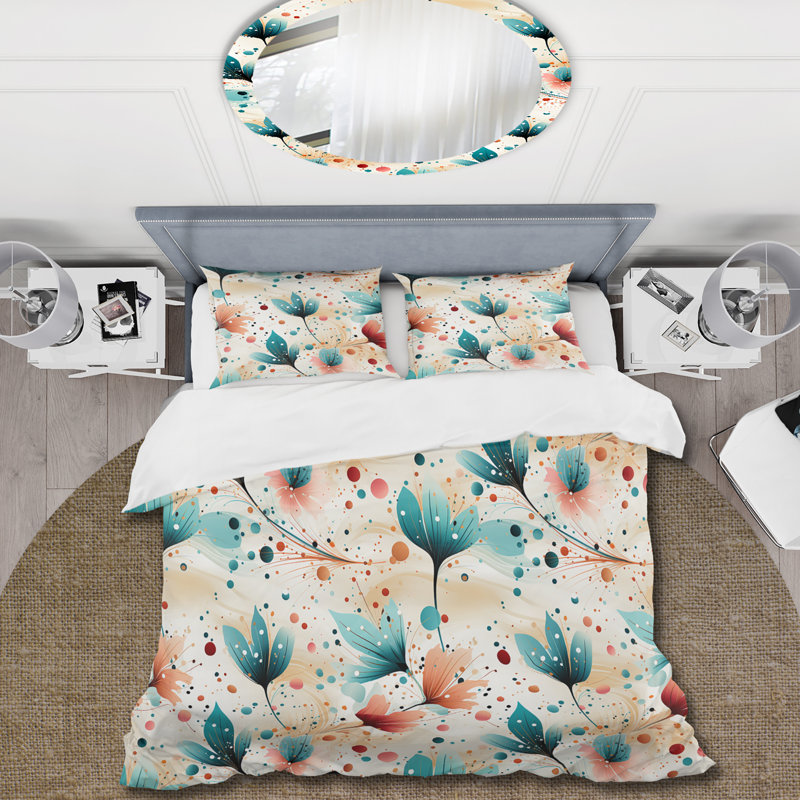 Literie contemporaine à pois III, Housse de couette pour très grand lit et 2 très