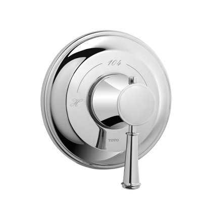TOTO® Vivian™ Lever Handle Thermostatic Mixing Valve Trim, Polished Chrome