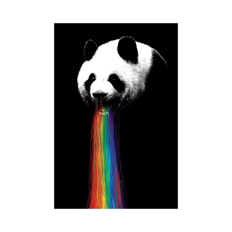 Pandalicious by Nicebleed - Print on Canvas, Wrapped Canvas, 66.04cm H x 45.72cm W x 3.81cm D