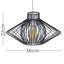 Sinat 22cm H Metal Novelty Pendant Shade ( Spider ) in Black