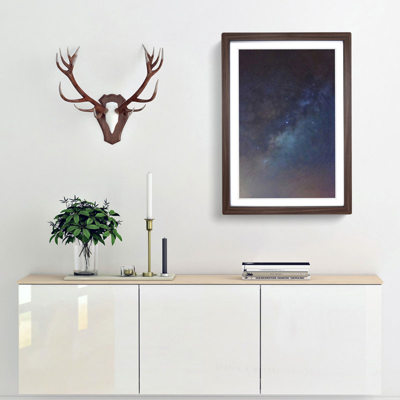 Universe in Abstract Vol.20 - Picture Frame Graphic Art Print, 65cm H x 48cm W x 2cm D, Walnut Framed