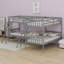 L-Shaped Bunk Bed With Ladder-1904351953
