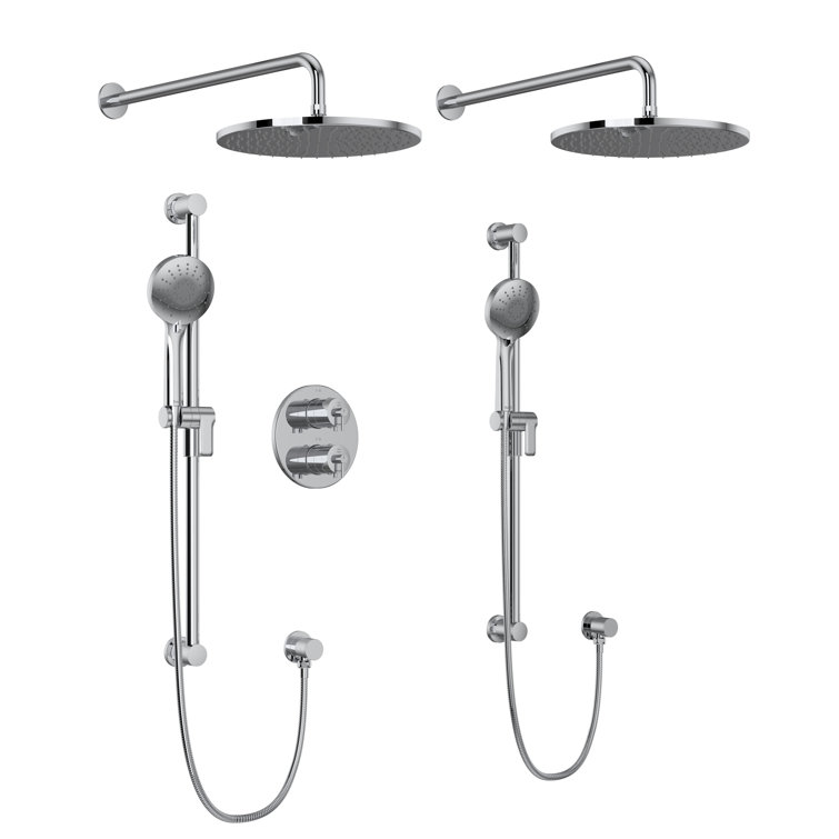 Edge™ 3/4" Thermostatic & Pressure Balance Shower System with Multiple Functions including Body Sprays
