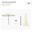 Parasol de patio de 9 pi avec bouton poussoir inclinable et manivelle Outsunny-334128852