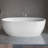 Ruvati 59-inch epiStone Solid Surface Oval Freestanding Bath Tub Canali-88153907