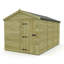 Total Sheds 8ft x 14ft Apex Garden Shed - Single Door - No Windows - Pressure Treated Timber - UK Manufactured