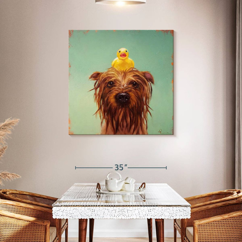 Crowle Bath Time, 39" H x 39" W