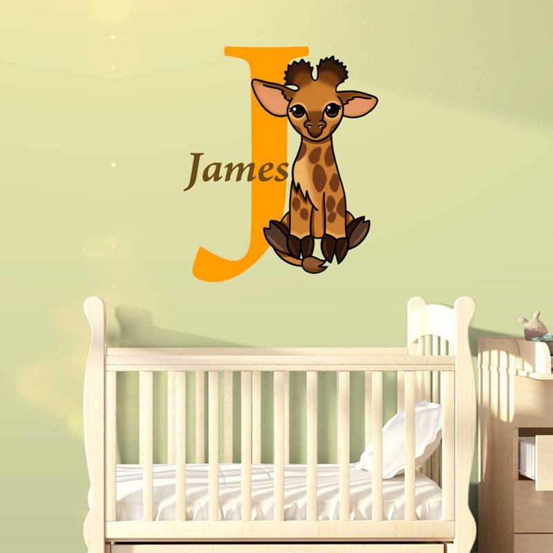 Adhésif décoratif girafe, H 18 po x l 18 po, Oui