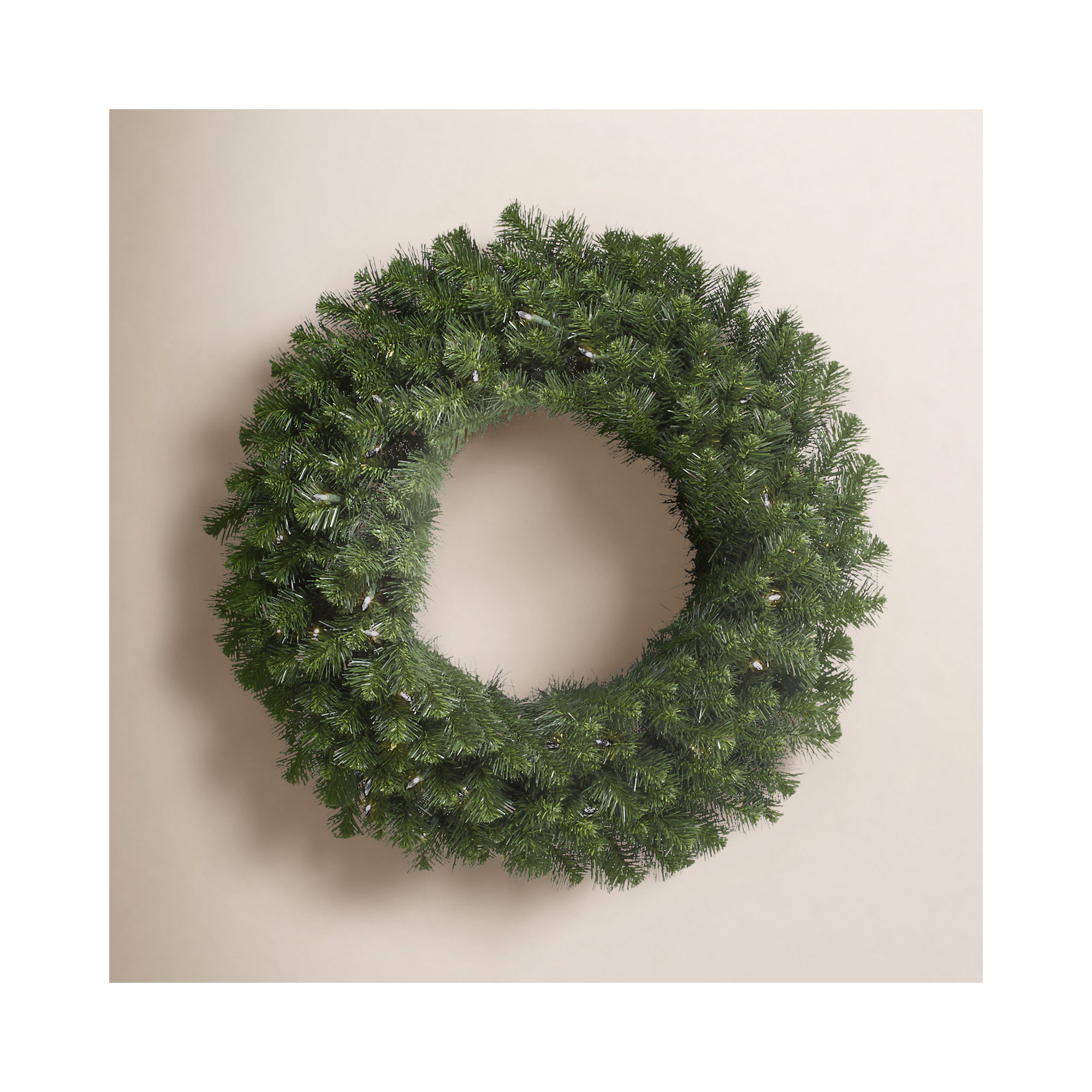 Alanny Artificial Fir Wreath Dura-Lit, 48"